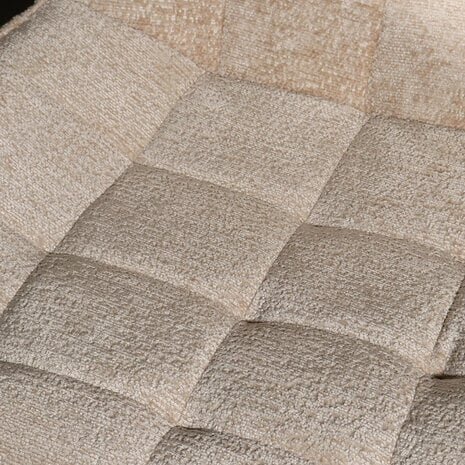 Lizzely Garden & Living Chaise de salle à manger De Vince en velours chenillé beige Lizzely Garden & Living Chaise de salle à manger De Vince en velours chenillé beige