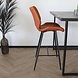 Lizzely Garden & Living Tabouret de bar Corinne style industriel cognac