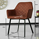 Lizzely Garden & Living Chaise de salle à manger avec accoudoirs Yurgan cognac Lizzely Garden & Living Chaise de salle à manger avec accoudoirs Yurgan cognac