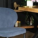 Lizzely Garden & Living Chaise de salle à manger Coco en velours côtelé bleu foncé