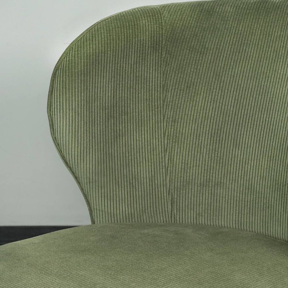 Chaise de salle à manger Coco en velours côtelé vert foncé Chaise de salle à manger Coco en velours côtelé vert foncé