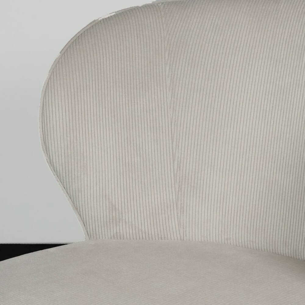 Chaise de salle à manger Coco en velours côtelé sable Chaise de salle à manger Coco en velours côtelé sable