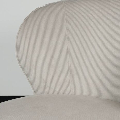 Lizzely Garden & Living Chaise de salle à manger Coco en velours côtelé sable Lizzely Garden & Living Chaise de salle à manger Coco en velours côtelé sable