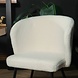 Lizzely Garden & Living Chaise de salle à manger teddy bouclé blanc Felix