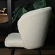 Lizzely Garden & Living Chaise de salle à manger teddy bouclé blanc Felix