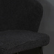 Lizzely Garden & Living Chaise de salle à manger teddy bouclé noir Felix