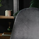 Lizzely Garden & Living Chaise de salle à manger Simpy velours gris