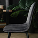 Lizzely Garden & Living Chaise de salle à manger Simpy velours gris