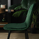 Lizzely Garden & Living Chaise de salle à manger Simpy velours vert foncé