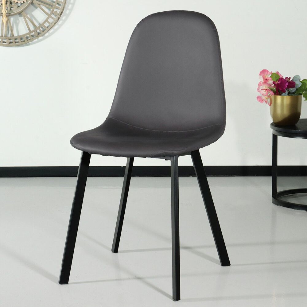 Chaise de salle à manger Simpy anthracite