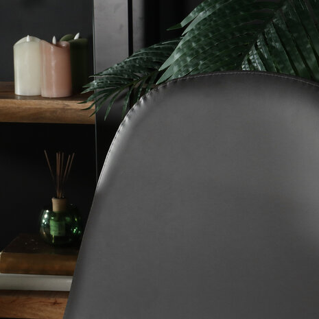 Lizzely Garden & Living Chaise de salle à manger Simpy anthracite