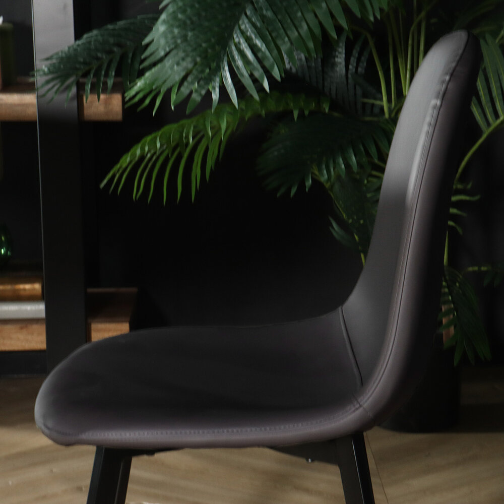 Chaise de salle à manger Simpy anthracite
