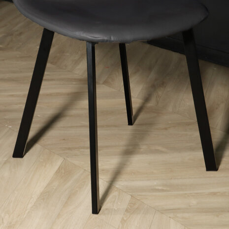 Lizzely Garden & Living Chaise de salle à manger Simpy anthracite