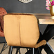 Lizzely Garden & Living Chaise de salle à manger Vinnies velours marron/moutarde Lizzely Garden & Living Chaise de salle à manger Vinnies velours marron/moutarde