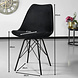 Lizzely Garden & Living Chaise de salle à manger Viga velours noir