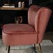 Lizzely Garden & Living Canapé-fauteuil 1 place Rilaan en velours vieux rose Lizzely Garden & Living Canapé-fauteuil 1 place Rilaan en velours vieux rose