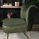Lizzely Garden & Living Canapé-fauteuil 1 place Rilaan en velours vert foncé Lizzely Garden & Living Canapé-fauteuil 1 place Rilaan en velours vert foncé
