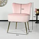 Lizzely Garden & Living Canapé-fauteuil 1 place Rilaan en velours rose Lizzely Garden & Living Canapé-fauteuil 1 place Rilaan en velours rose
