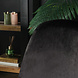 Lizzely Garden & Living Chaise de salle à manger industrielle Finn en velours noir Lizzely Garden & Living Chaise de salle à manger industrielle Finn en velours noir