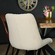 Lizzely Garden & Living Chaise de salle à manger Susta beige en tissu teddy