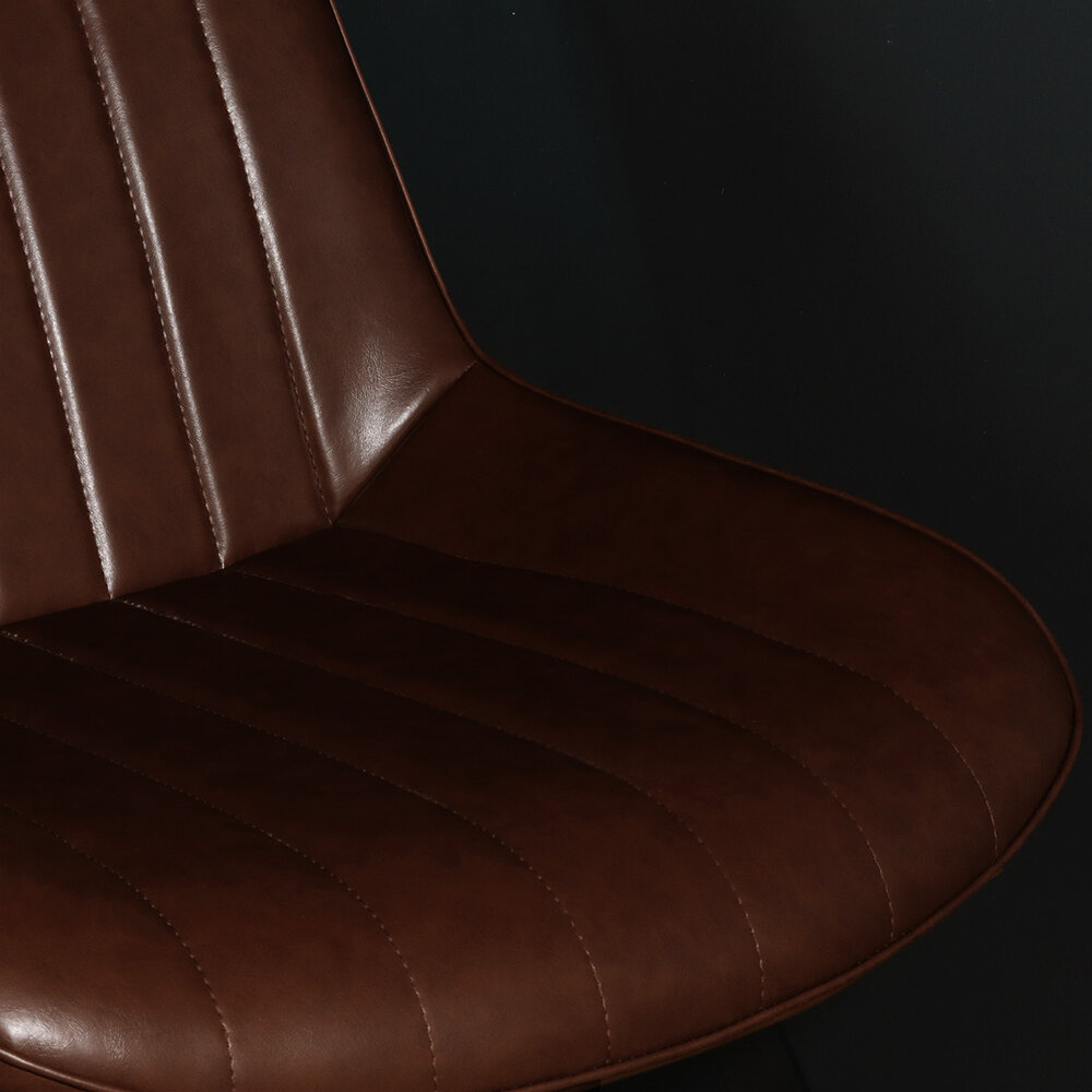 Chaise de salle à manger Susta cognac simili cuir