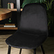 Lizzely Garden & Living Chaise de salle à manger Simpy velours noir