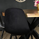 Lizzely Garden & Living Chaise de salle à manger Simpy velours noir