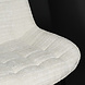 Lizzely Garden & Living Chaise de salle à manger Lynn en tissu blanc Lizzely Garden & Living Chaise de salle à manger Lynn en tissu blanc