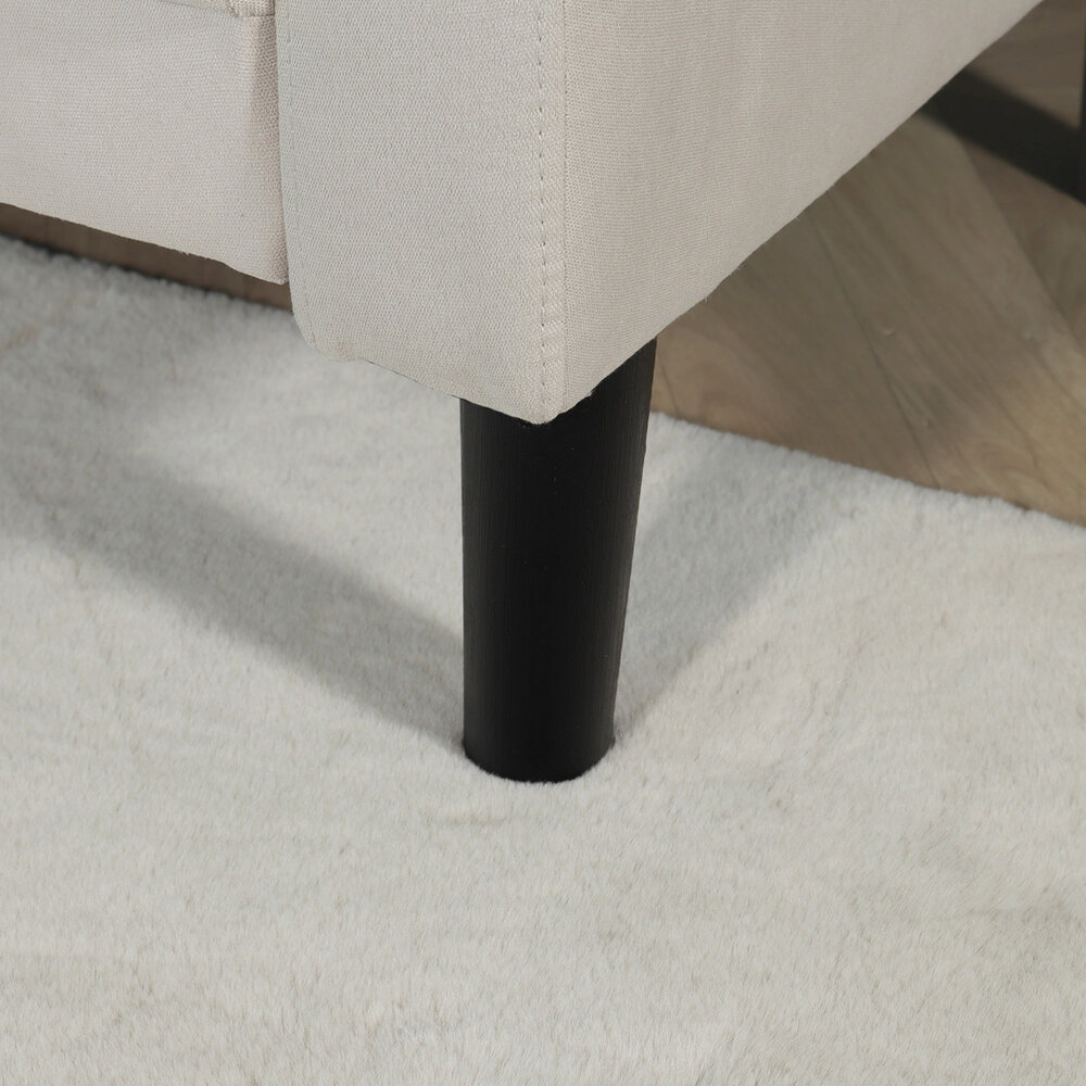 Canapé 2 places Ghislaine beige 120cm tissu