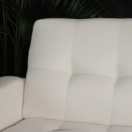 Lizzely Garden & Living Canapé 2 places Ghislaine beige 120cm tissu