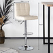 Lizzely Garden & Living Tabouret de bar Anel simili cuir beige Lizzely Garden & Living Tabouret de bar Anel simili cuir beige