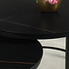 Lizzely Garden & Living Table basse ronde 2 pièces aspect marbre Bero table d'appoint noir table d'appoint en pierre fritée Lizzely Garden & Living Table basse ronde 2 pièces aspect marbre Bero table d'appoint noir table d'appoint en pierre fritée