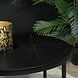 Lizzely Garden & Living Table basse ronde 2 pièces aspect marbre Bero table d'appoint noir table d'appoint en pierre fritée Lizzely Garden & Living Table basse ronde 2 pièces aspect marbre Bero table d'appoint noir table d'appoint en pierre fritée