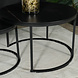 Lizzely Garden & Living Table basse ronde 2 pièces aspect marbre Bero table d'appoint noir table d'appoint en pierre fritée Lizzely Garden & Living Table basse ronde 2 pièces aspect marbre Bero table d'appoint noir table d'appoint en pierre fritée