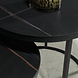 Lizzely Garden & Living Table basse ronde 2 pièces aspect marbre Lotte noir table d'appoint en pierre Lizzely Garden & Living Table basse ronde 2 pièces aspect marbre Lotte noir table d'appoint en pierre