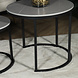 Lizzely Garden & Living Table basse ronde 2 pièces aspect marbre Lotte gris table d'appoint en pierre Lizzely Garden & Living Table basse ronde 2 pièces aspect marbre Lotte gris table d'appoint en pierre