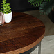 Lizzely Garden & Living Table basse ronde en bois de manguier Sandy style industriel Lizzely Garden & Living Table basse ronde en bois de manguier Sandy style industriel