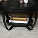 Lizzely Garden & Living Table basse ronde en bois de manguier noir Sandy