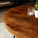 Lizzely Garden & Living Table basse ronde en bois de manguier Teun marron table d'appoint industrielle