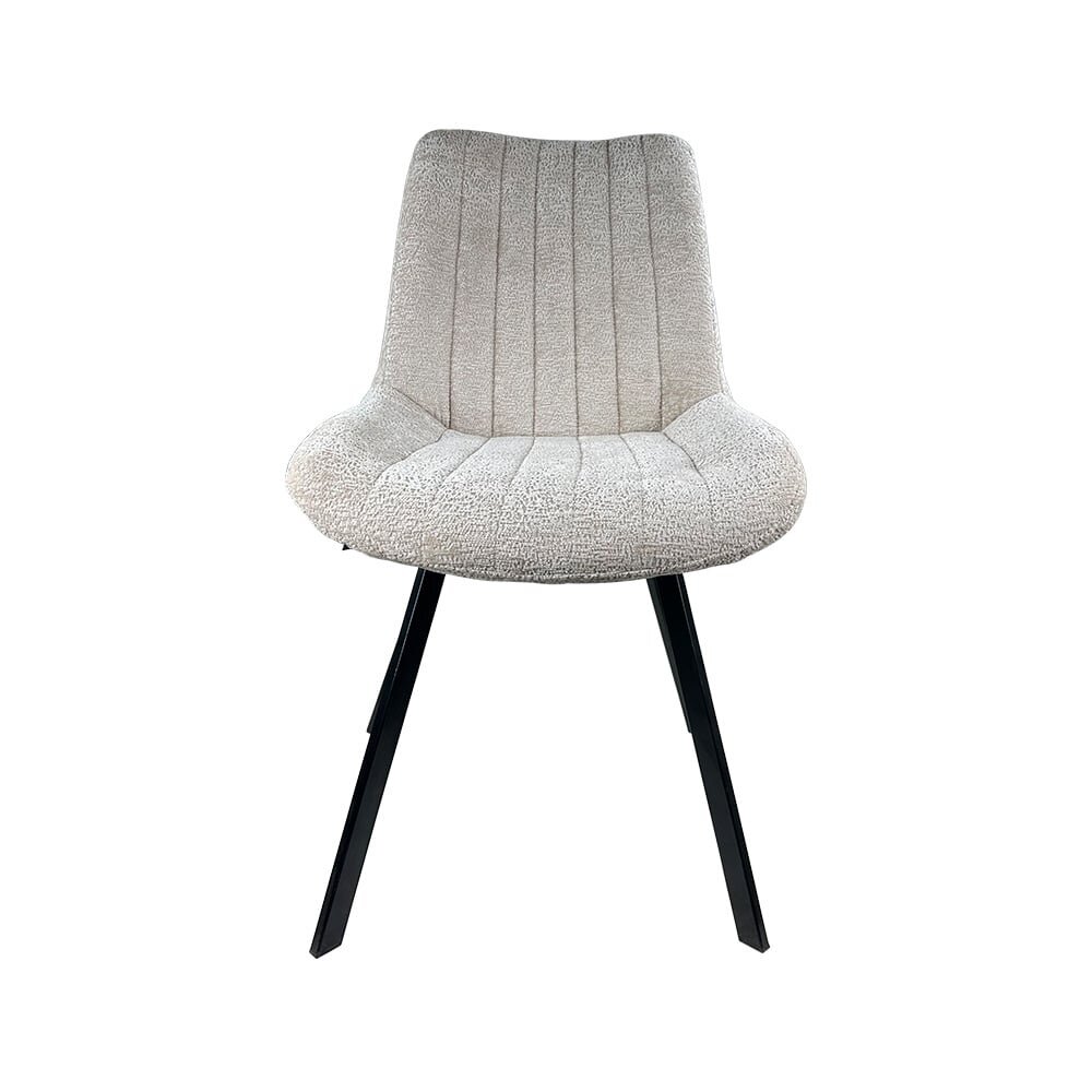Chaise de salle à manger Susta en velours chenillé beige