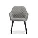 Lizzely Garden & Living Chaise de salle à manger avec accoudoirs Yurgan tissu chenillé gris Lizzely Garden & Living Chaise de salle à manger avec accoudoirs Yurgan tissu chenillé gris