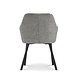 Lizzely Garden & Living Chaise de salle à manger avec accoudoirs Yurgan tissu chenillé gris Lizzely Garden & Living Chaise de salle à manger avec accoudoirs Yurgan tissu chenillé gris