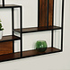 Lizzely Garden & Living Etagère murale Emma carré industriel en bois de manguier 75cm marron décoration murale Lizzely Garden & Living Etagère murale Emma carré industriel en bois de manguier 75cm marron décoration murale