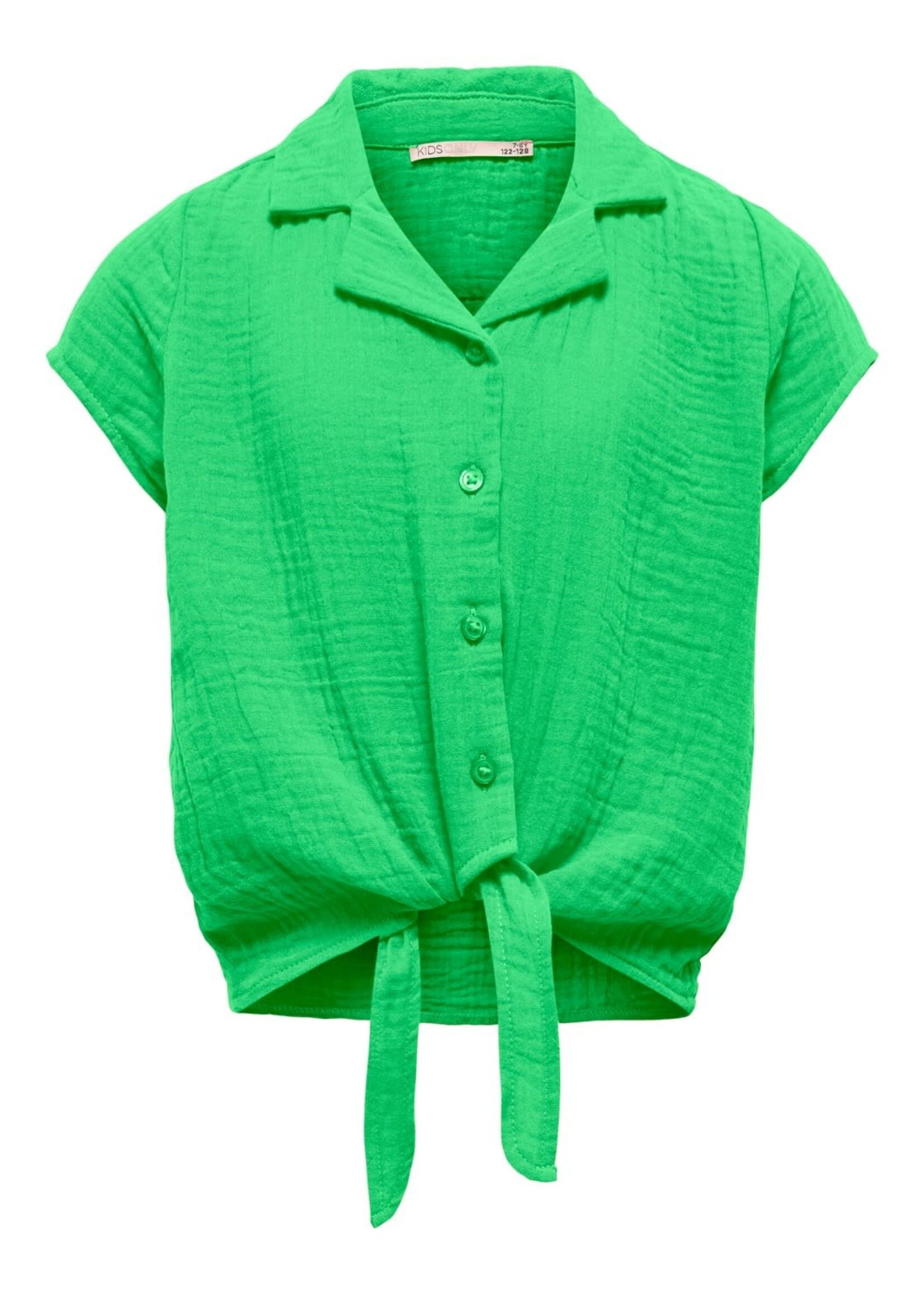 KIDS ONLY KO Thyra Capsleeve Knot Shirt Summer Green