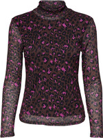 ONLY Gianna HighNeck Chicory Coffee/Pink Leopard