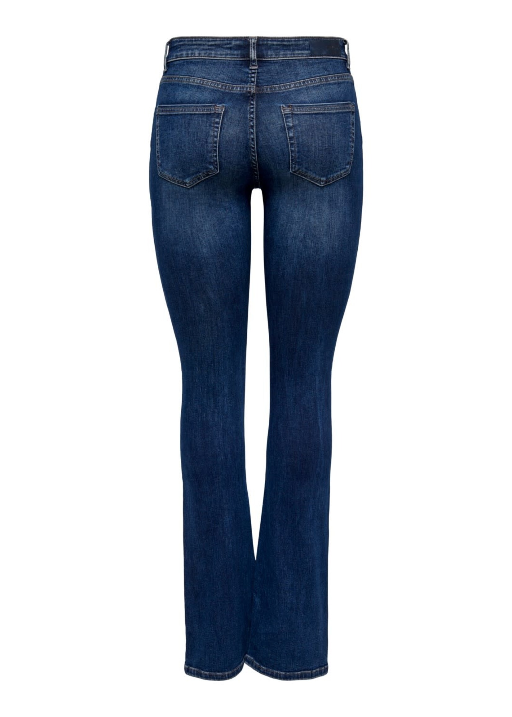 ONLY Blush MidWaist Flared Jeans 021 Dark Blue Denim
