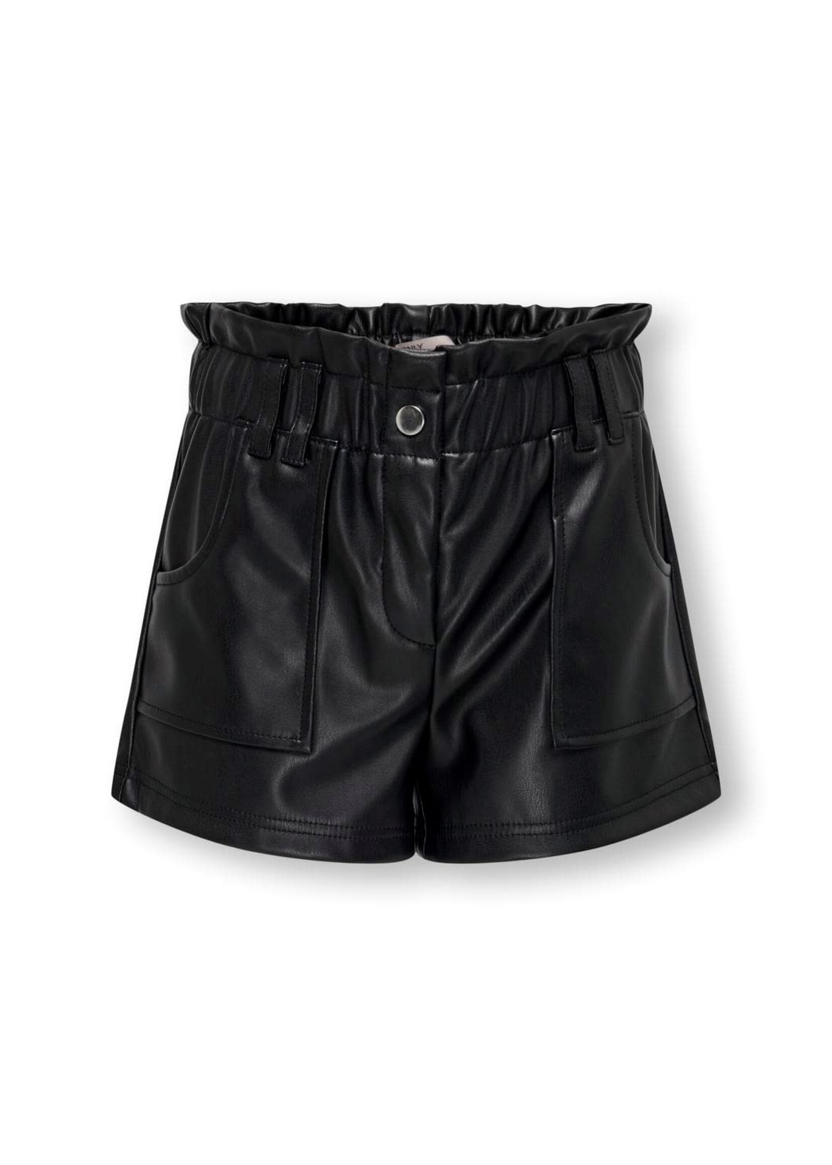 KIDS ONLY Stephanie Faux Leather Short Black