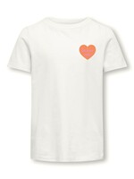 KIDS ONLY Senna Heart Top Cloud Dancer 15317661