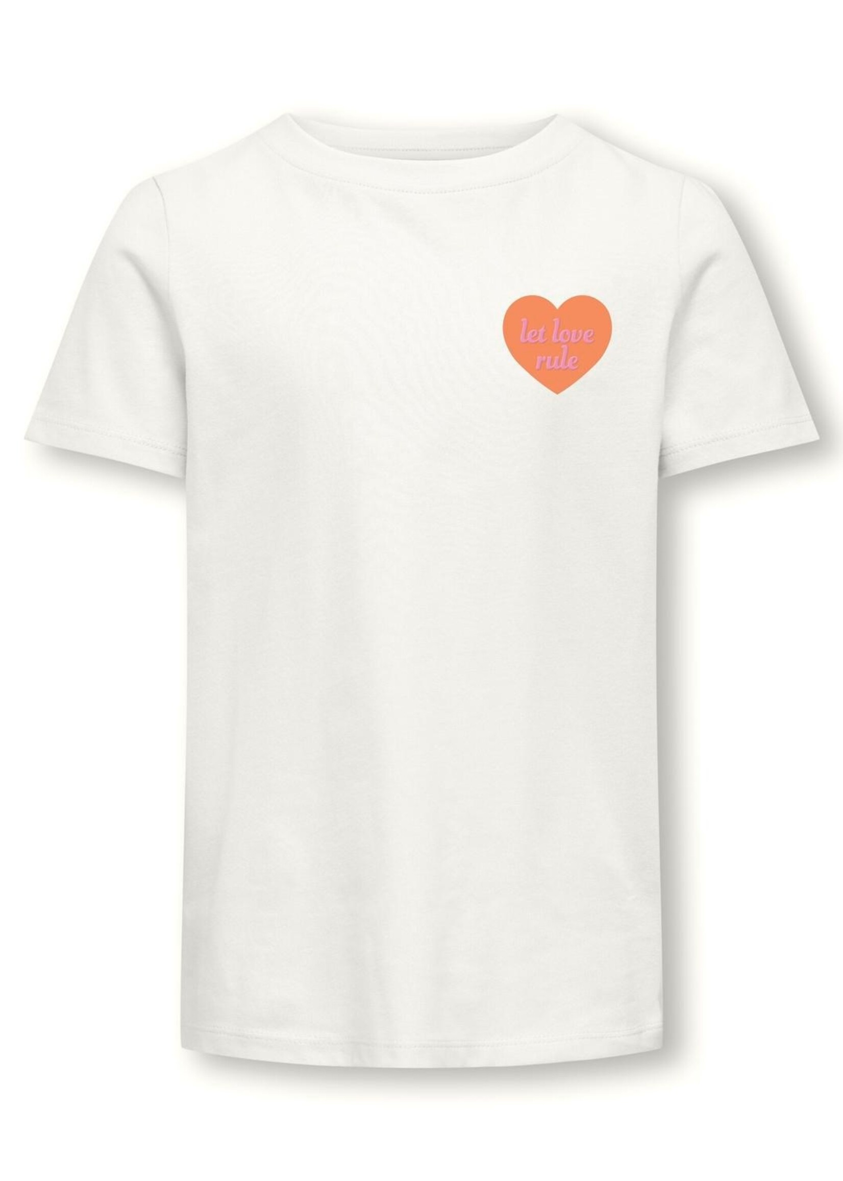 KIDS ONLY Senna Heart Top Cloud Dancer