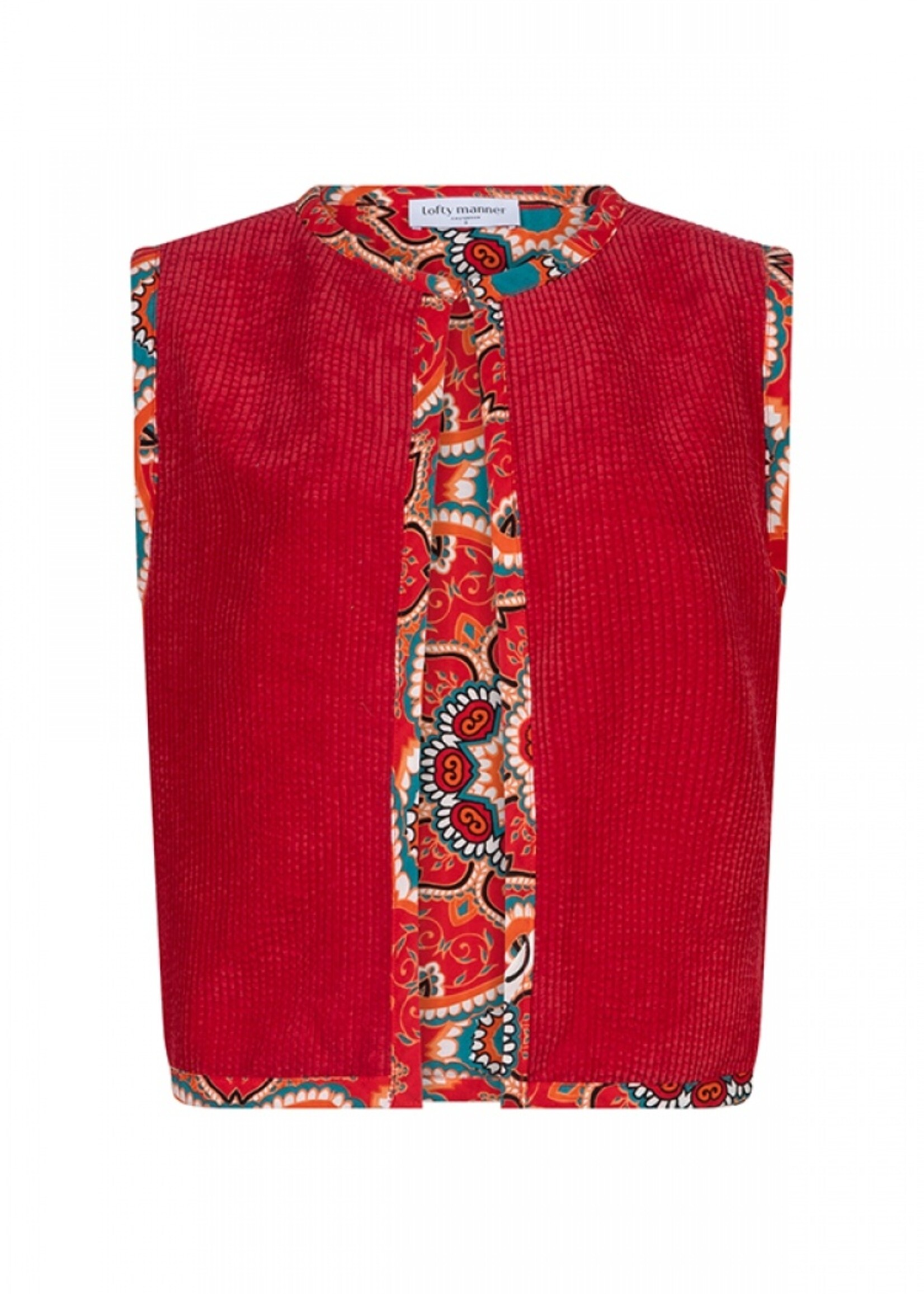 LOFTY MANNER Gilet Tahlee Red